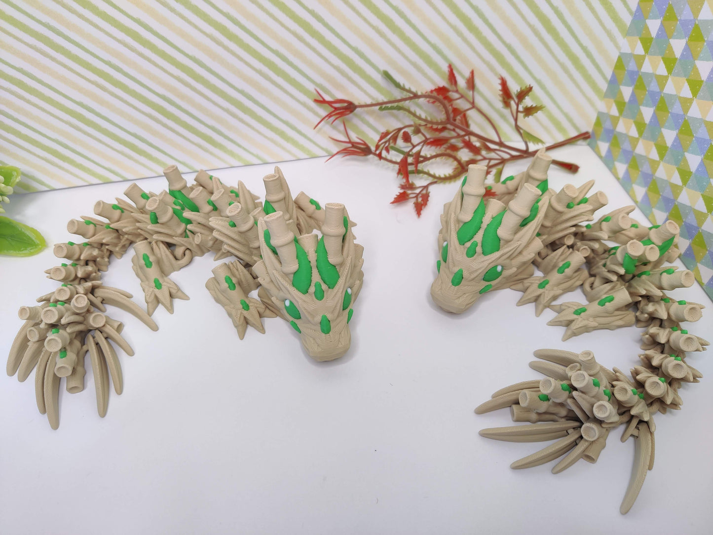 Baby Bamboo Dragon – 3D Printed Articulating Fidget Toy