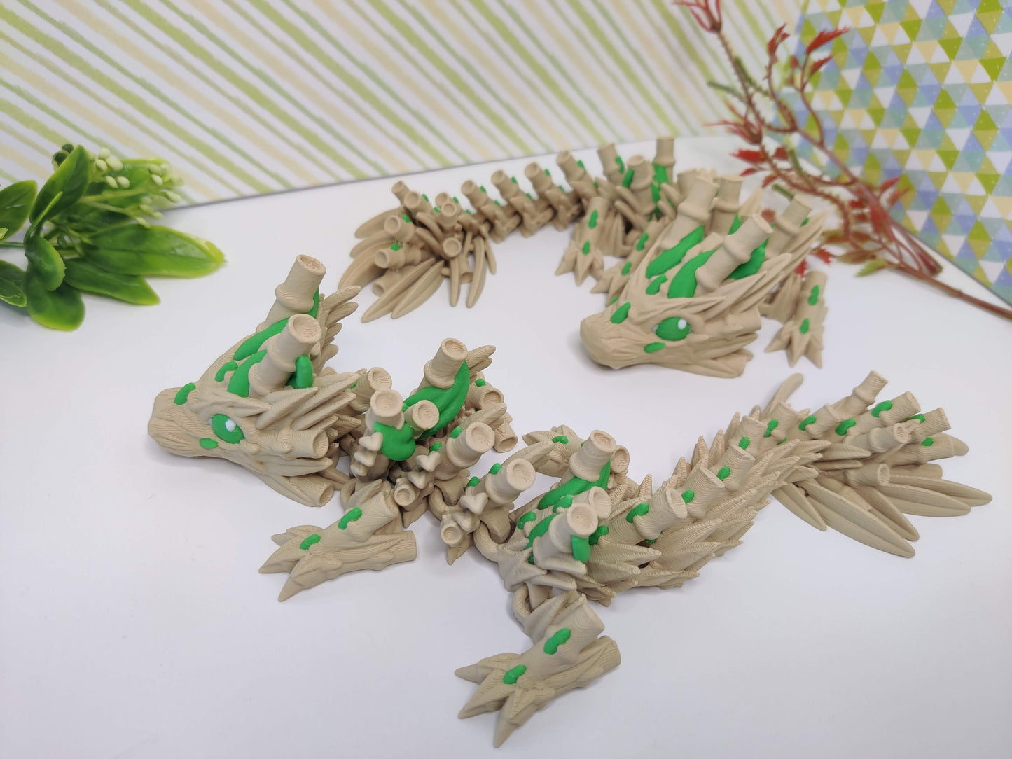 Baby Bamboo Dragon – 3D Printed Articulating Fidget Toy