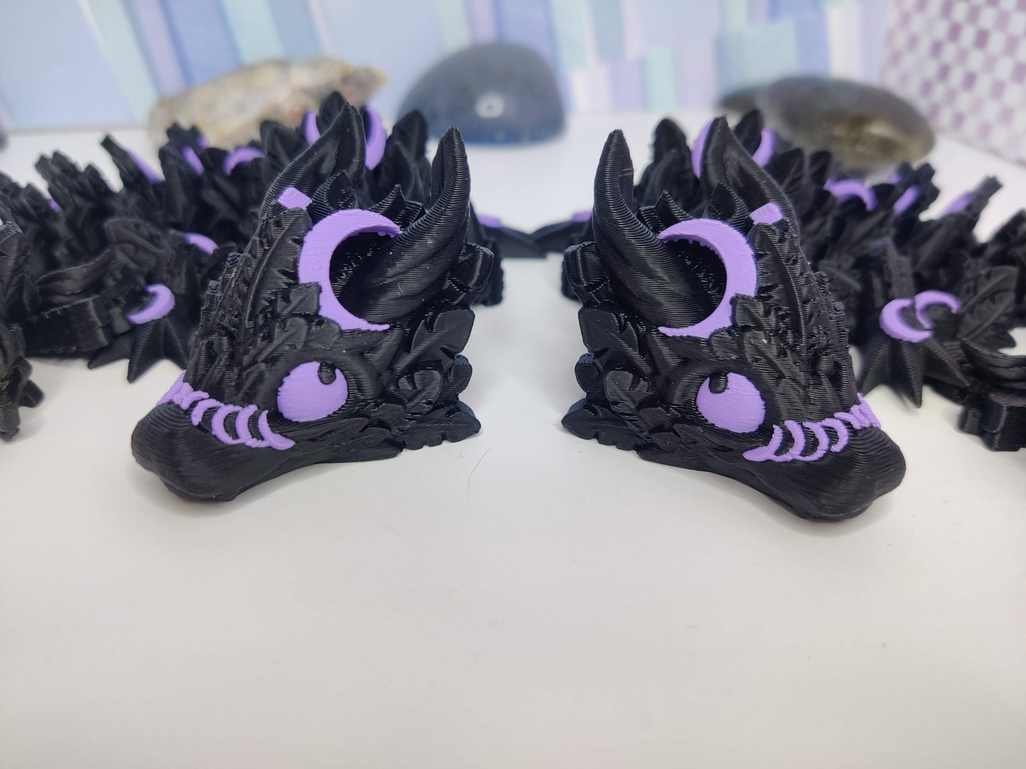 Baby Lunar Moon Dragon – 3D Printed Articulating Fidget Toy