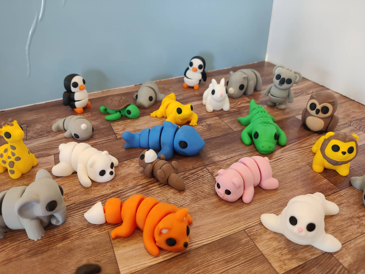 Mini Animals - 3D Printed Flexi Animals - Pocket Pets - Mystery Packs Available