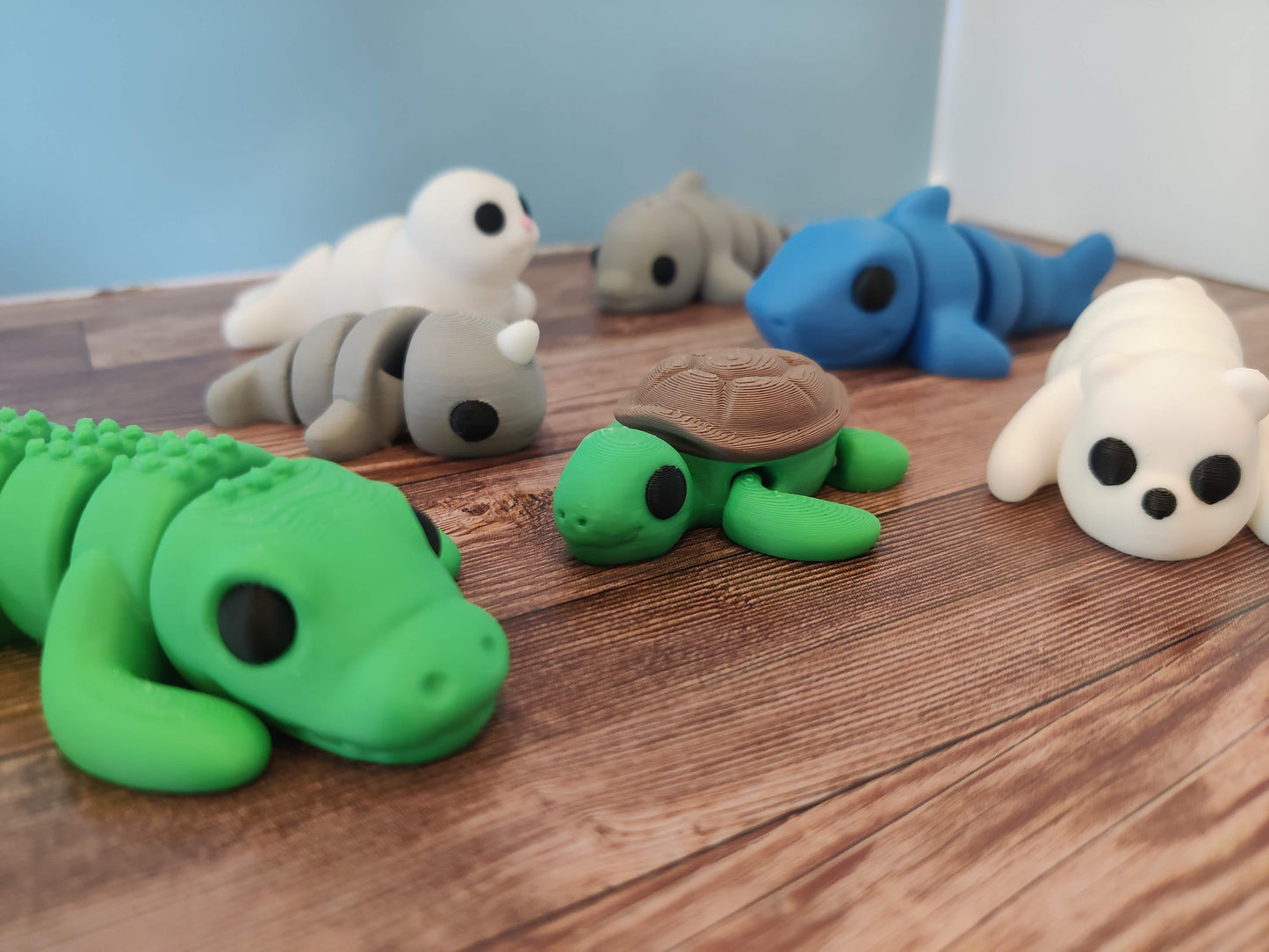 Mini Animals - 3D Printed Flexi Animals - Pocket Pets - Mystery Packs Available