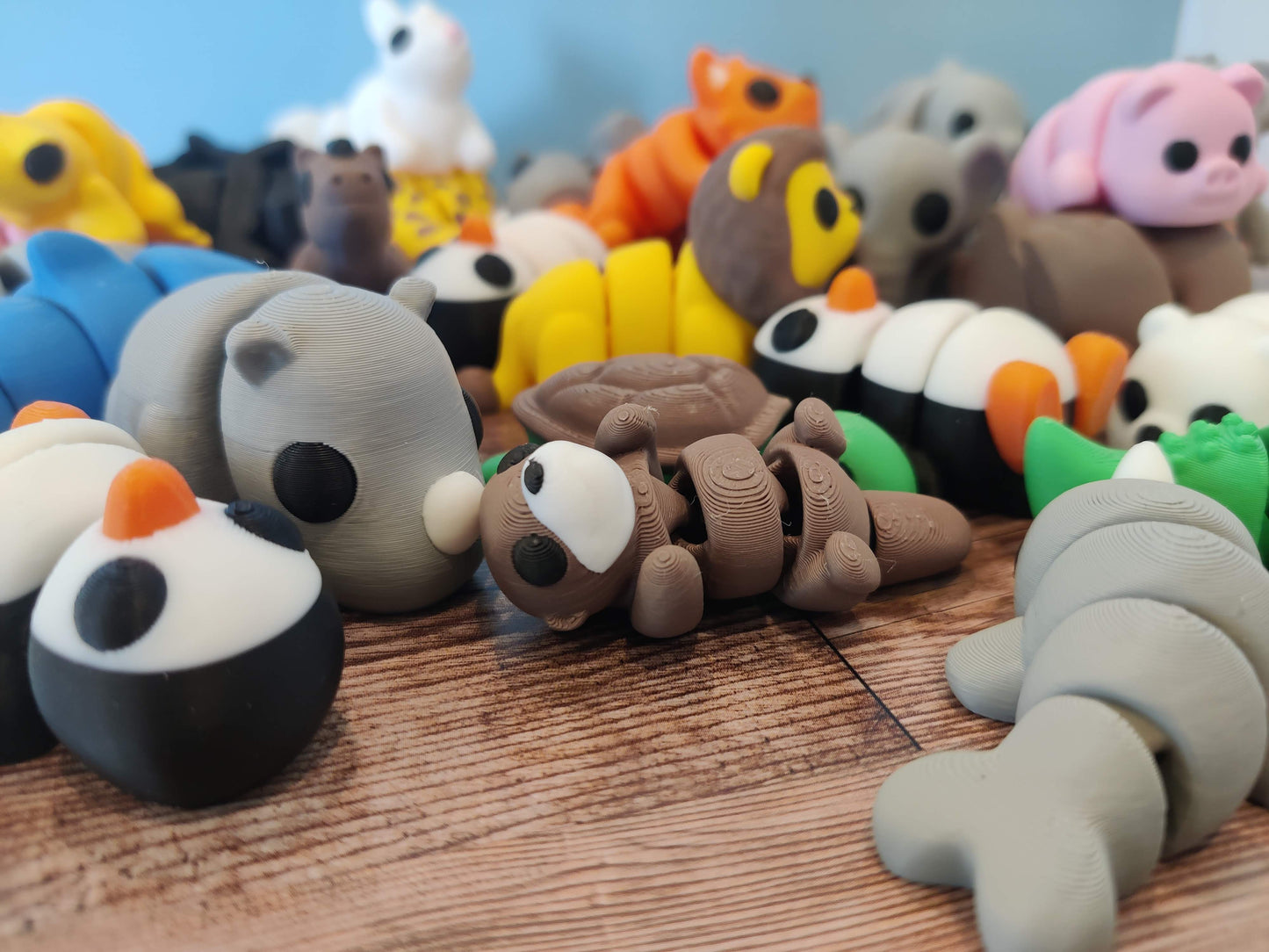 Mini Animals - 3D Printed Flexi Animals - Pocket Pets - Mystery Packs Available
