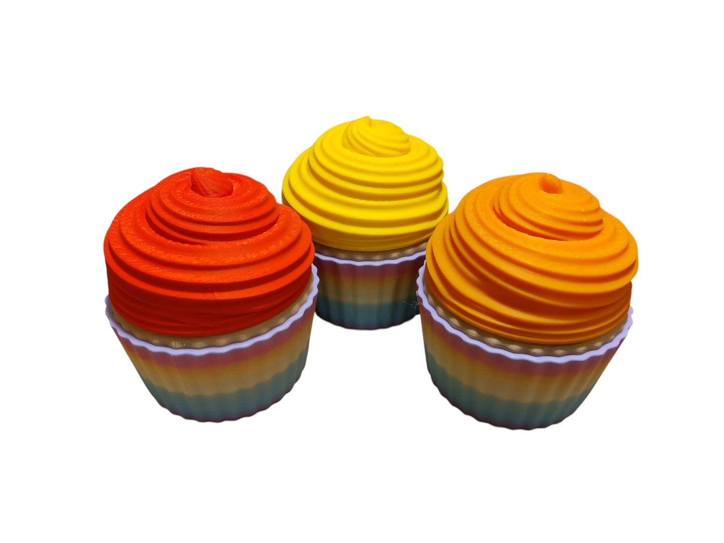 3D Printed Cupcake Party Favors with Twist-Off Lids – Mystery Toy Option – Packs of 3, 6, 9, or 12 – Unique Event Gifts & Table Décor