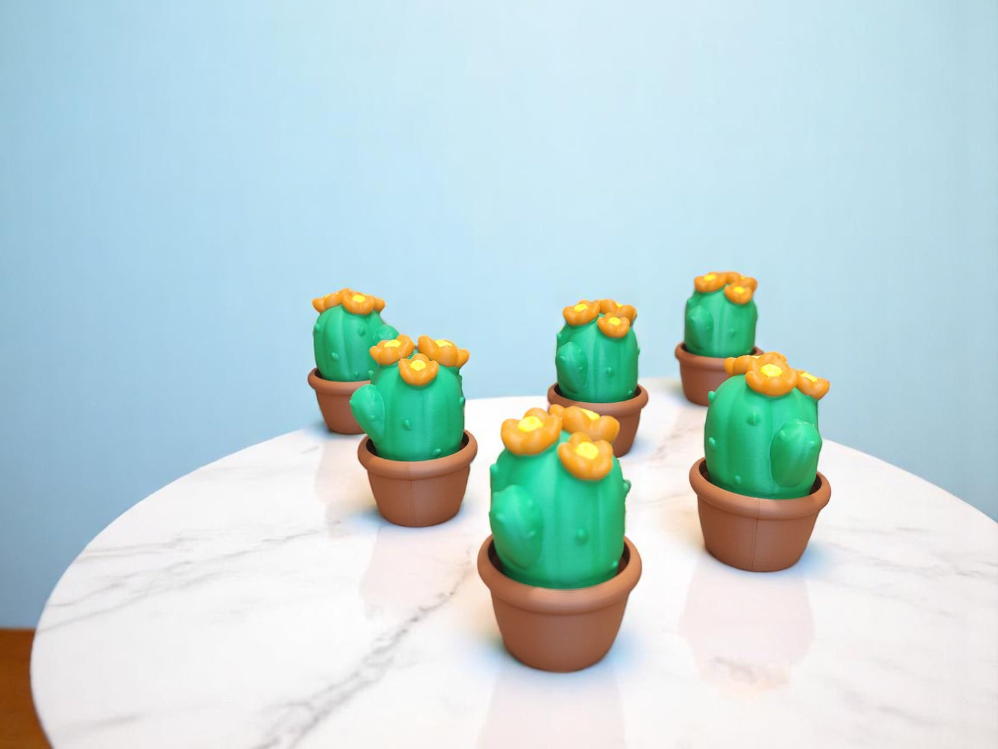Cactus Clicker Fidget Toy – 3D Printed Sensory Stress Relief Toy – Kawaii Desk Toy Gift