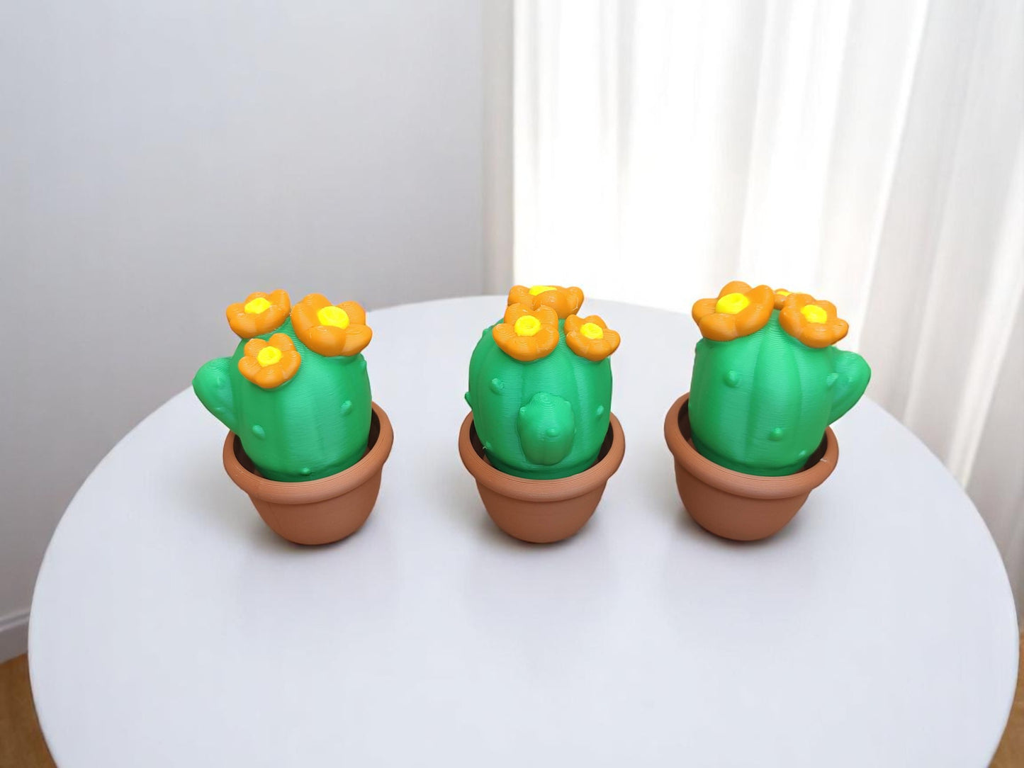 Cactus Clicker Fidget Toy – 3D Printed Sensory Stress Relief Toy – Kawaii Desk Toy Gift