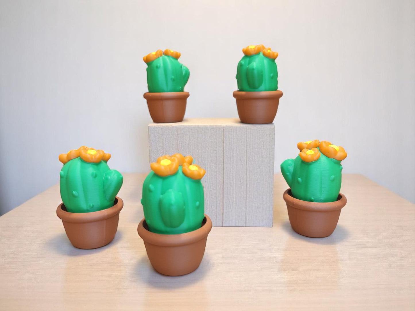 Cactus Clicker Fidget Toy – 3D Printed Sensory Stress Relief Toy – Kawaii Desk Toy Gift