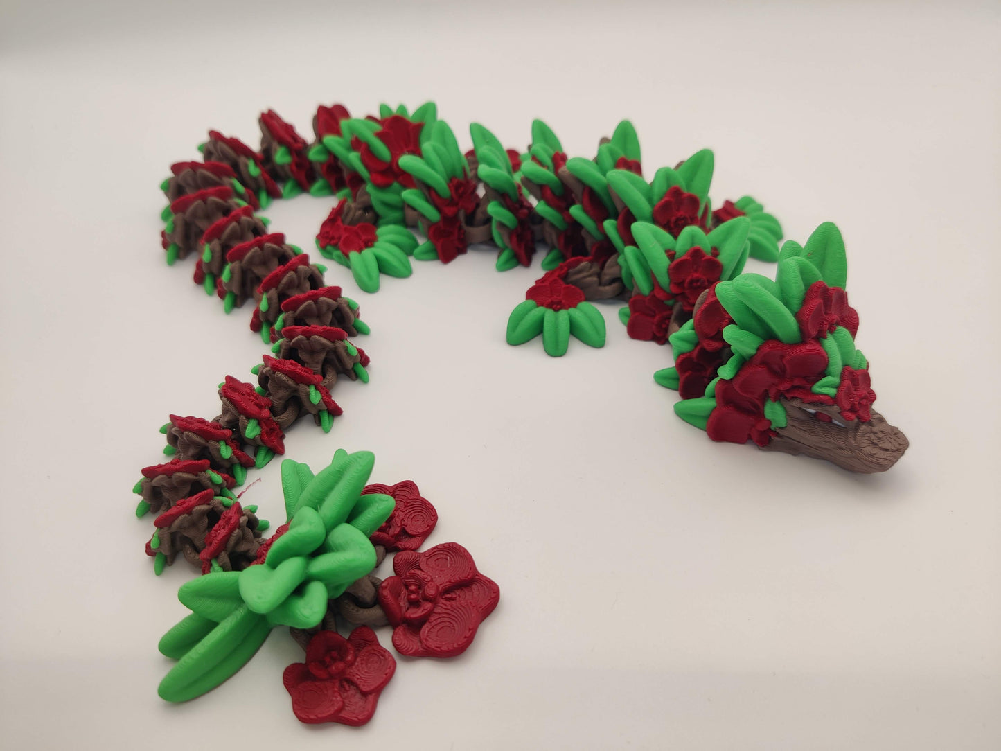 3D Printed Orchid Dragon - Articulating Fidget Toy