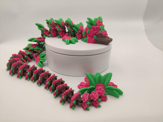 3D Printed Orchid Dragon - Articulating Fidget Toy
