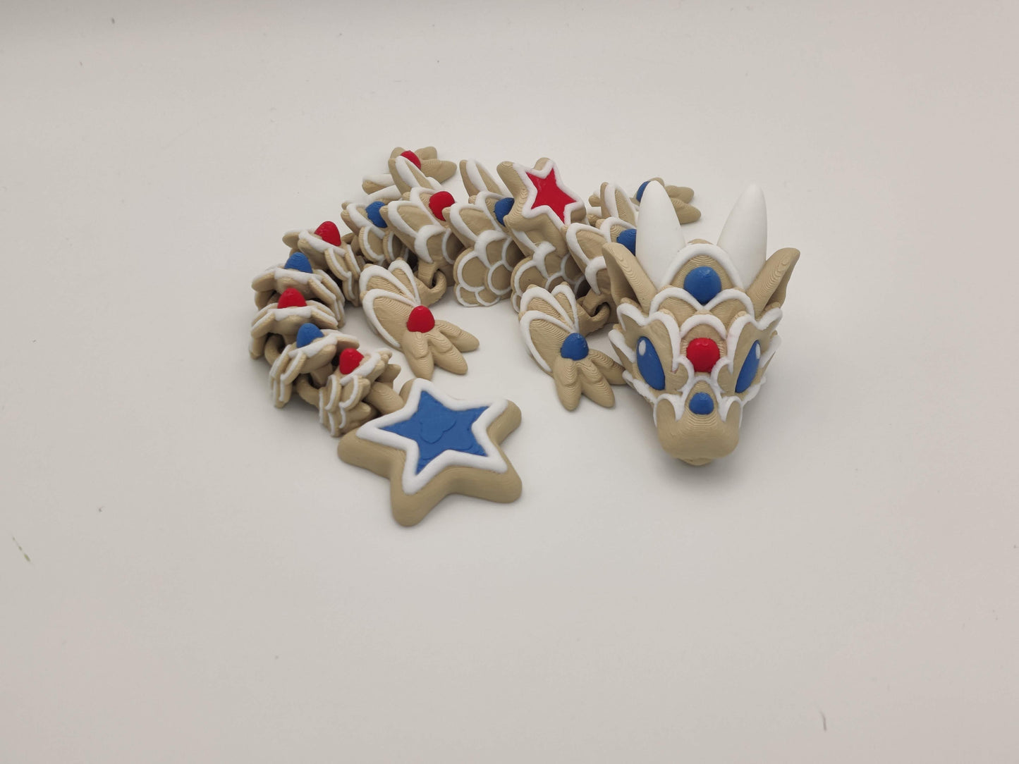 9" Baby Star Dragon - 3D Printed Articulating Dragon Flexi