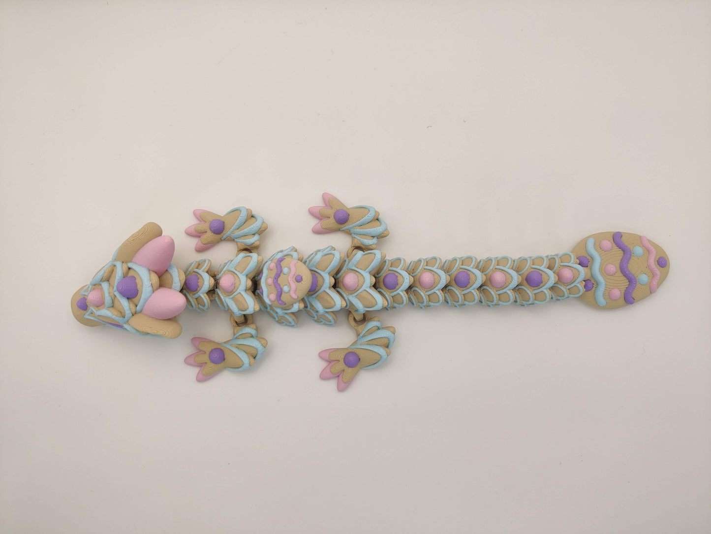9" Baby Easter Cookie Dragon - 3D Printed Articulating Fidget Toy