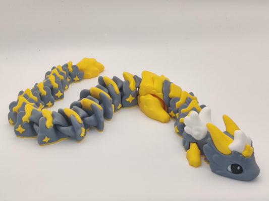 18" Stormy Star Dragon Atria - Articulating Flexi Dragon