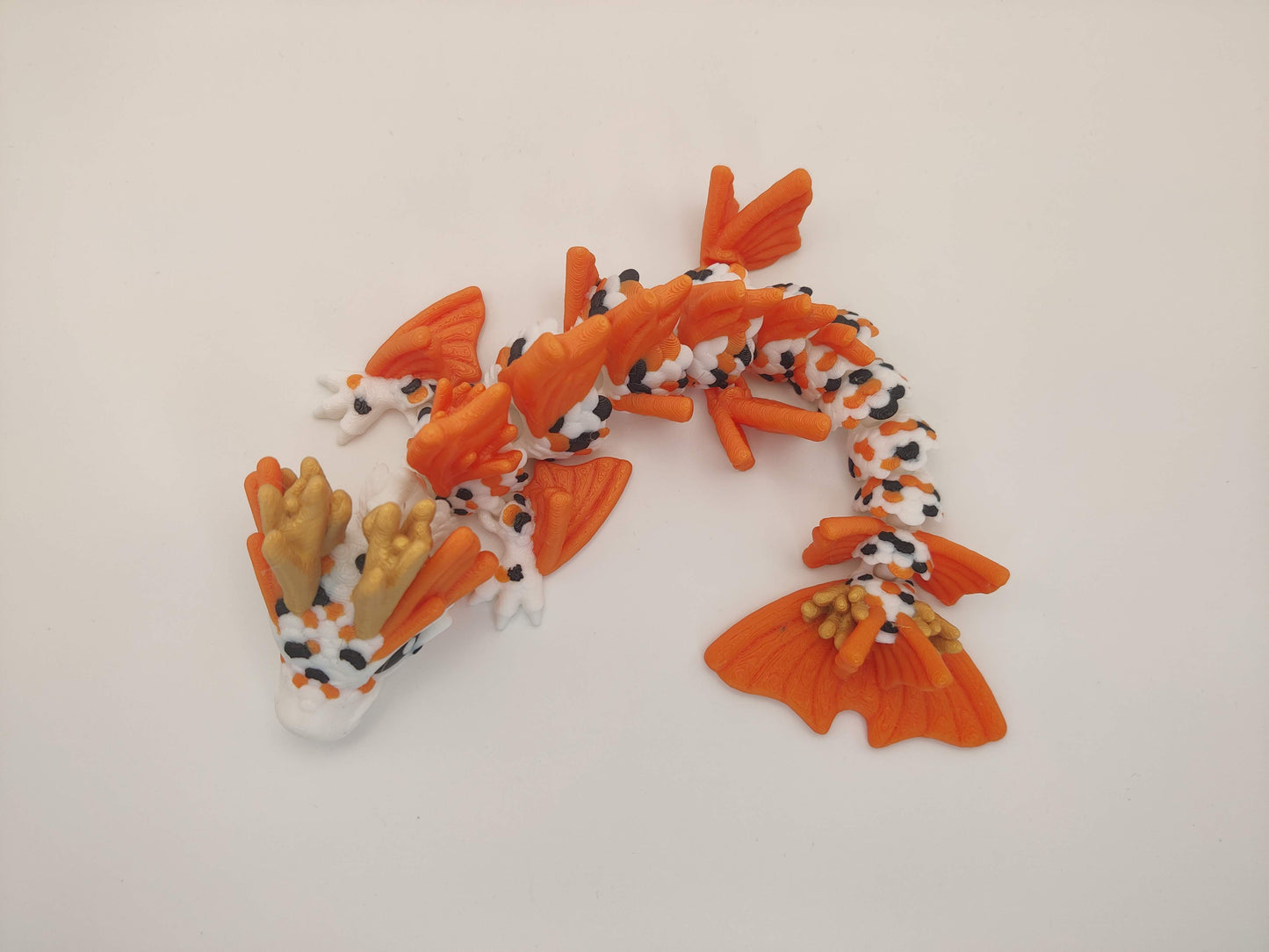 9" Baby Koi Fish Dragon – 3D Printed Articulated Dragon Toy