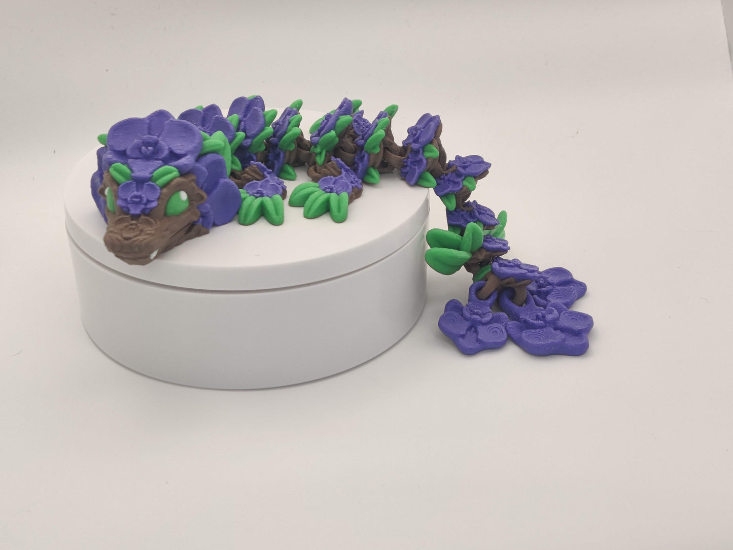 9" Baby Orchid Flower Dragon – 3D Printed Articulating Fidget Toy