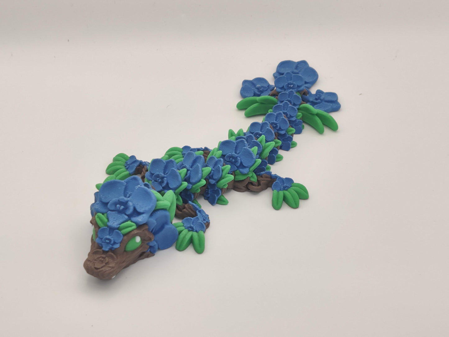 9" Baby Orchid Flower Dragon – 3D Printed Articulating Fidget Toy
