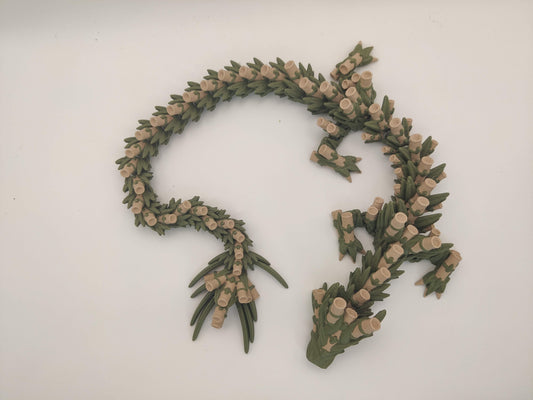 3D Printed Bamboo Dragon - Articulated Flexi Dragon