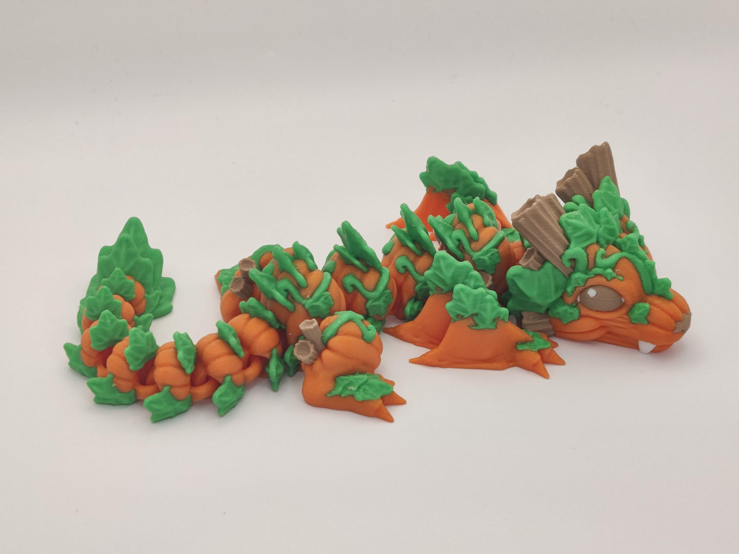 9.5" Baby Pumpkin Dragon – Articulating Fidget Toy