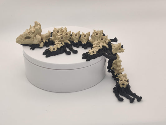 9.5" Skull Dragon – 3D Printed Articulated Dragon Toy