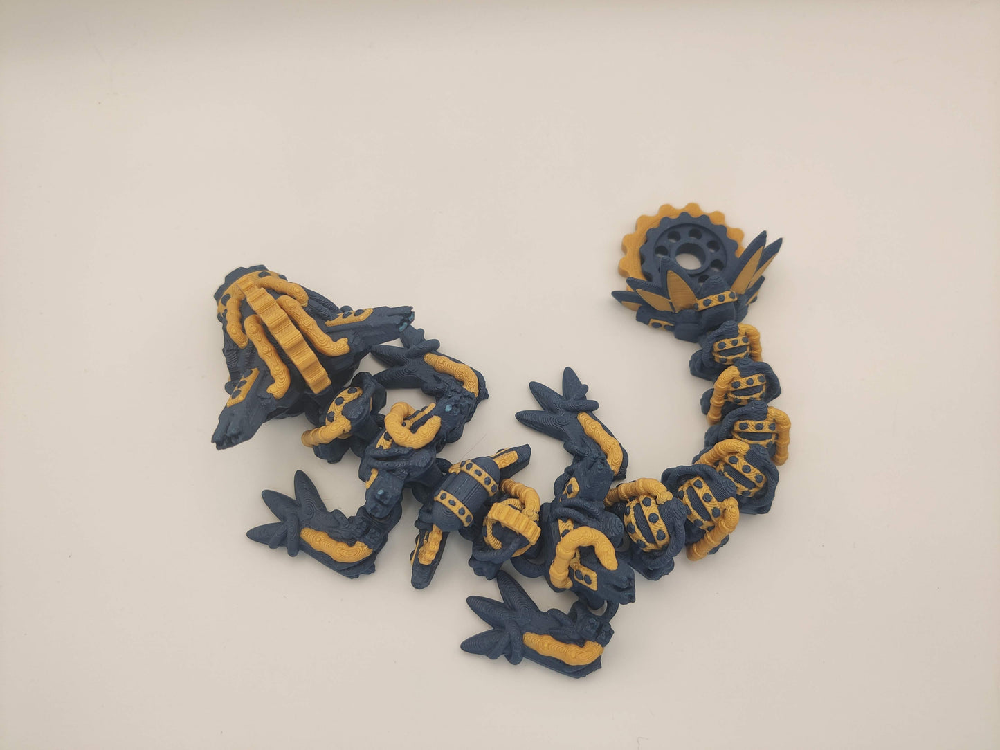 9" Baby Steampunk Cyborg Machine Dragon – Articulating Fidget Toy