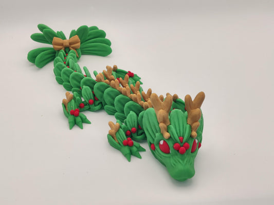 Baby Christmas Mistletoe Dragon