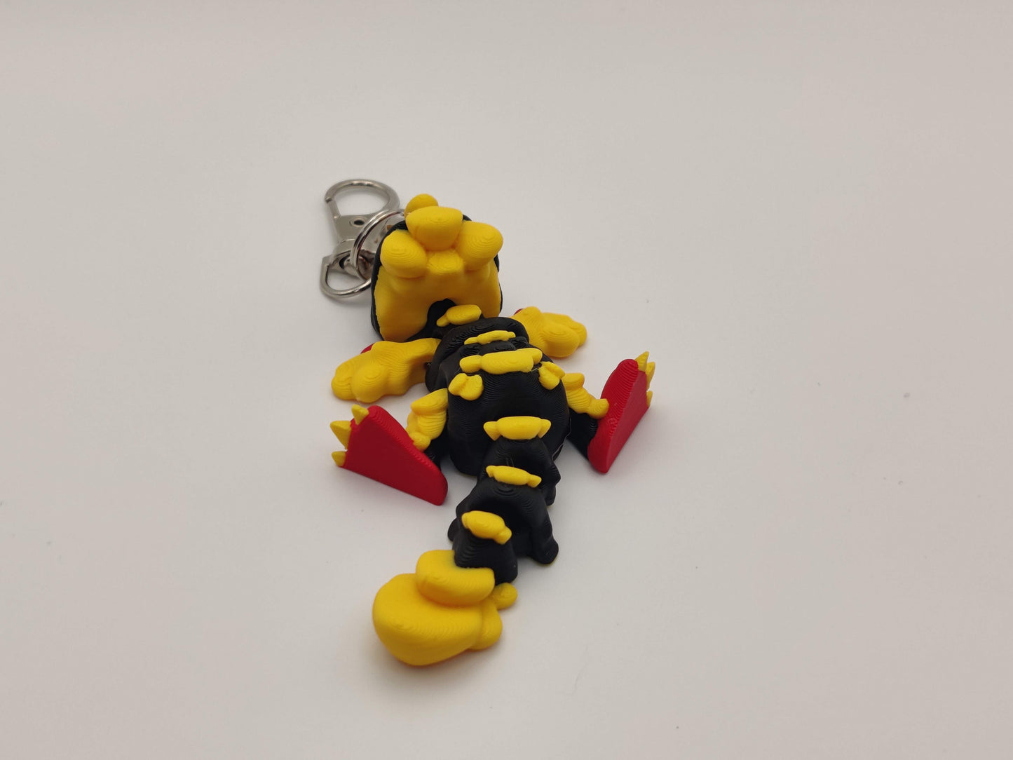 3D Printed Raptor Dinosaur Keychain – Cute Prehistoric Dino Bag Charm