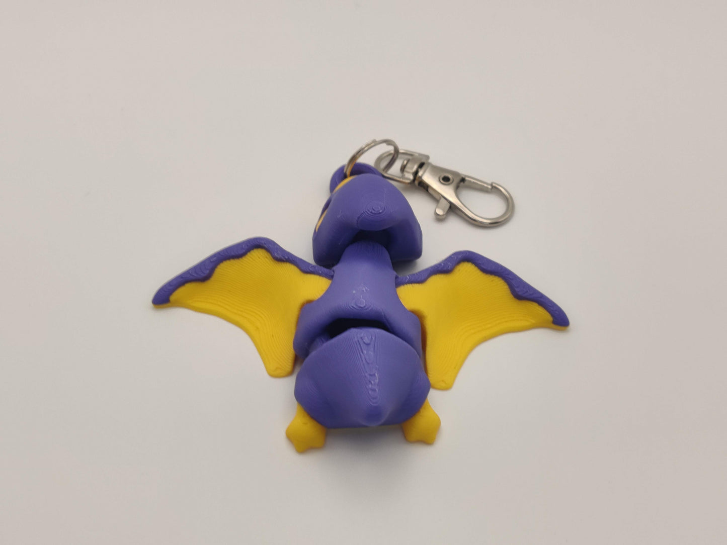 3D Printed Pterodactyl Dinosaur Keychain – Cute Flying Dino Bag Charm