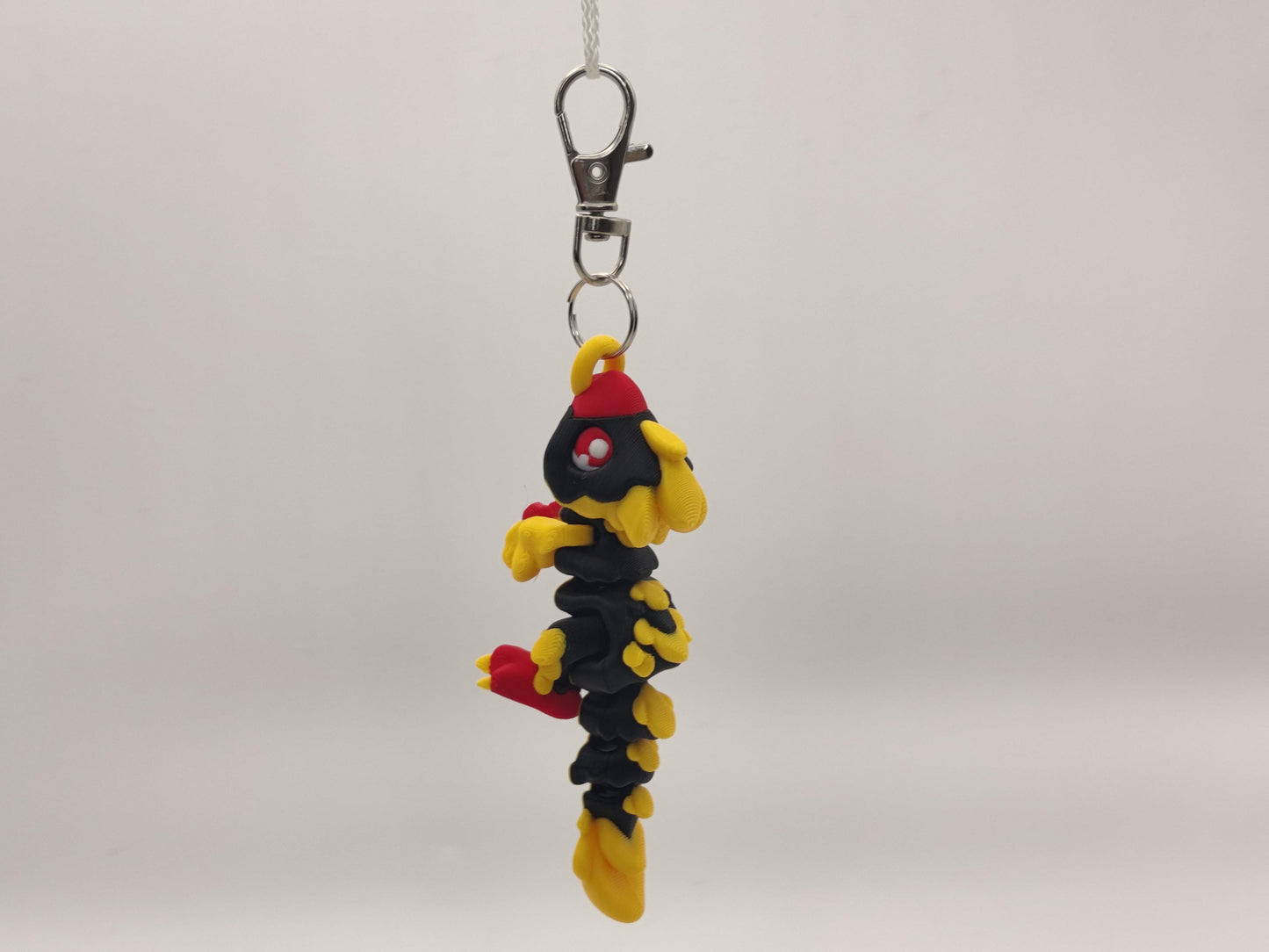 3D Printed Raptor Dinosaur Keychain – Cute Prehistoric Dino Bag Charm