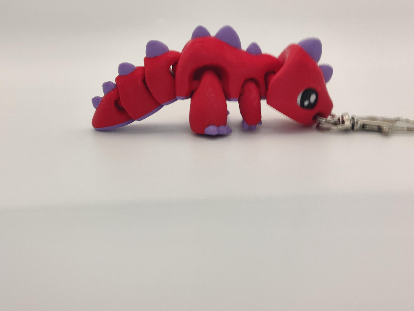 3D Printed T-Rex Dinosaur Keychain – Cute Articulated Dino Bag Charm