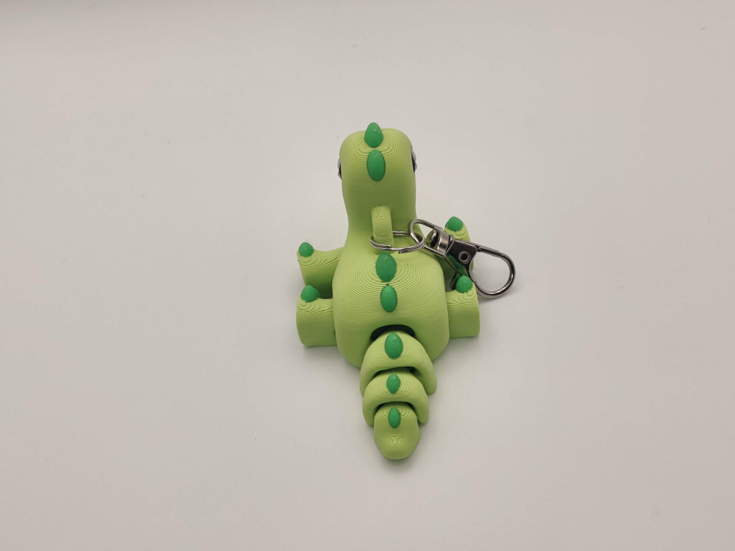 3D Printed Brontosaurus Dinosaur Keychain – Cute Prehistoric Dino Bag Charm