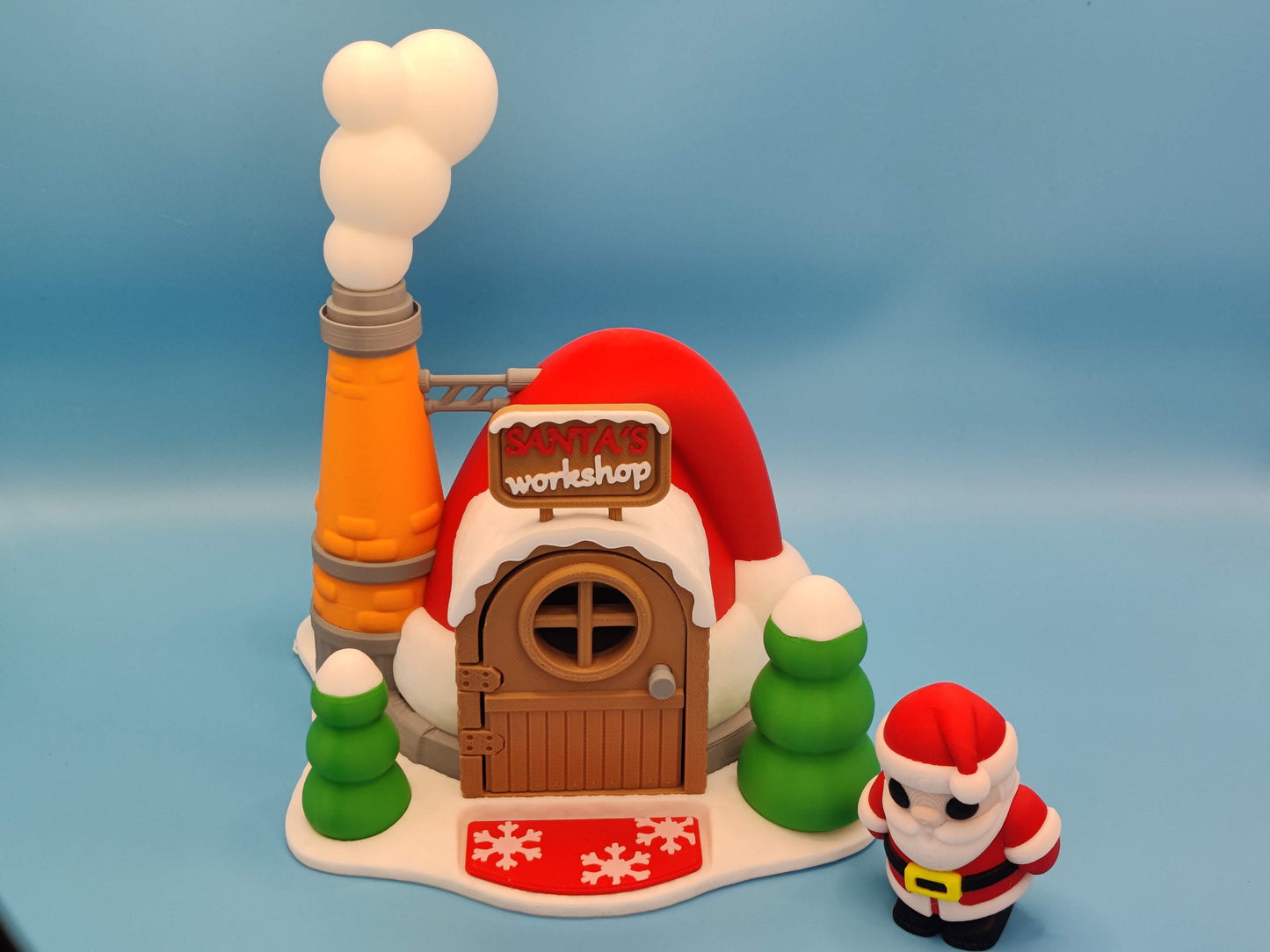 Santa’s Workshop Christmas Playset Diorama – Festive Holiday Display