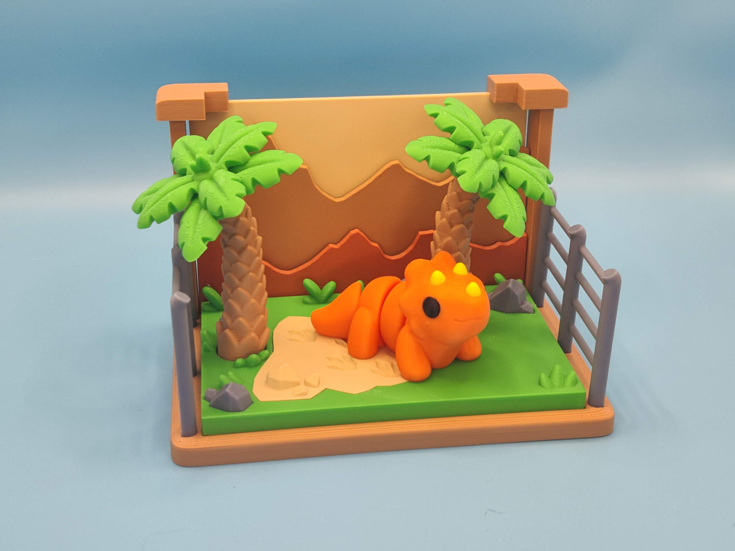 Jurassic Dinosaur Playset Diorama – Prehistoric Jungle Display
