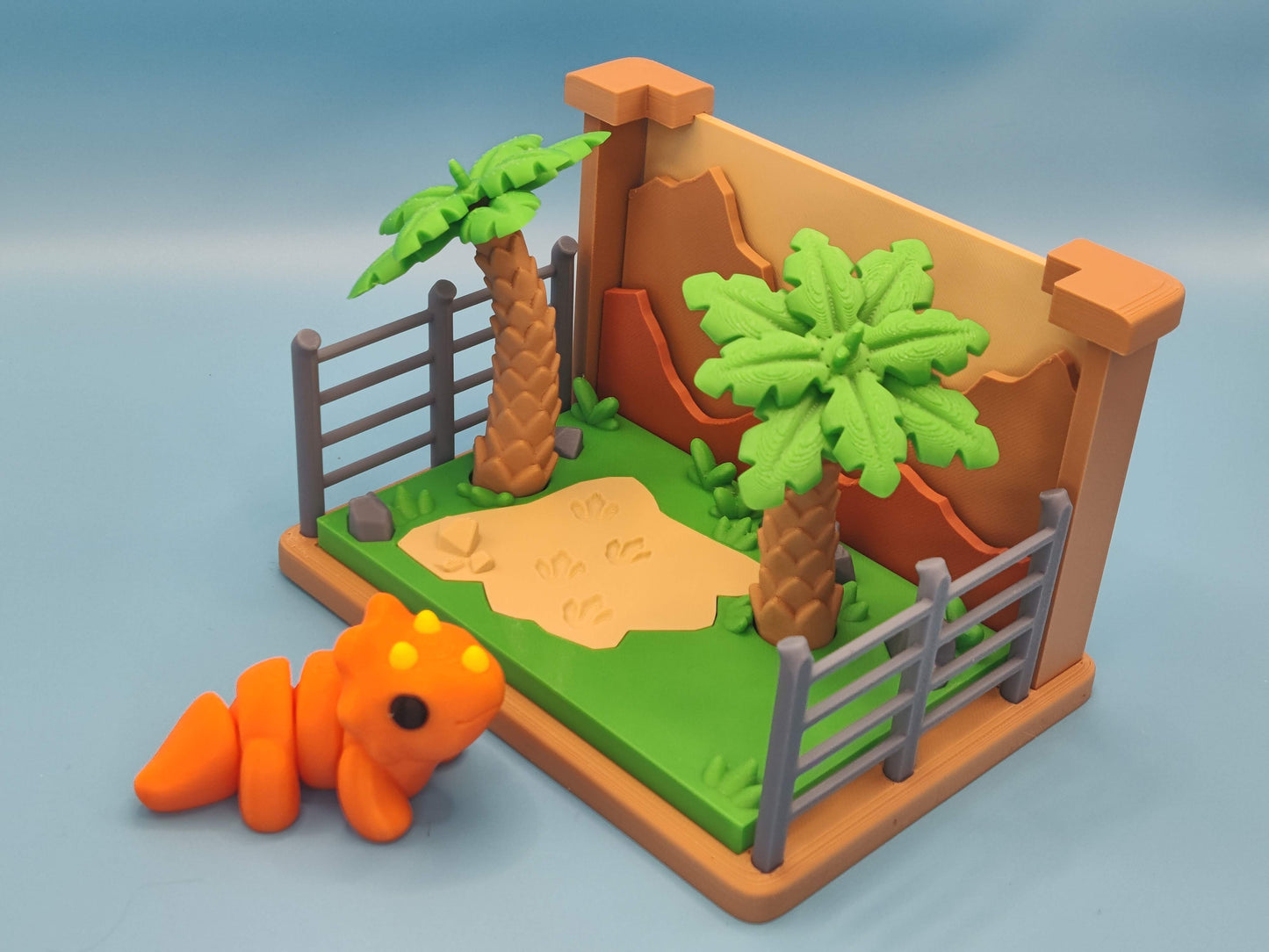 Jurassic Dinosaur Playset Diorama – Prehistoric Jungle Display