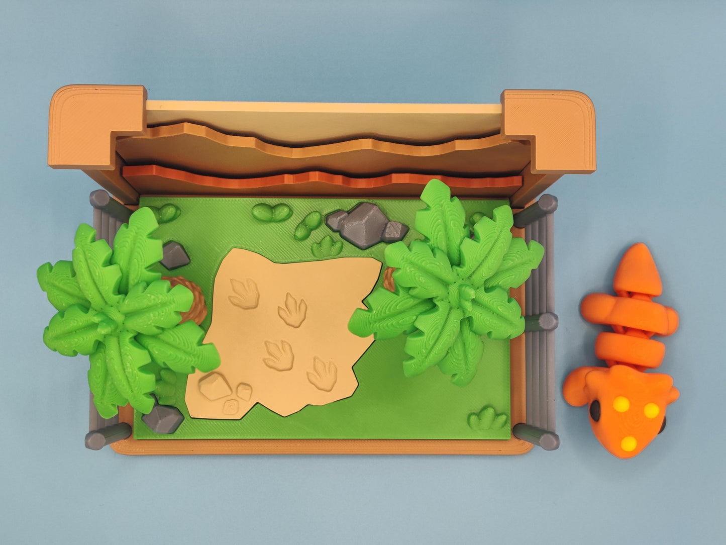 Jurassic Dinosaur Playset Diorama – Prehistoric Jungle Display