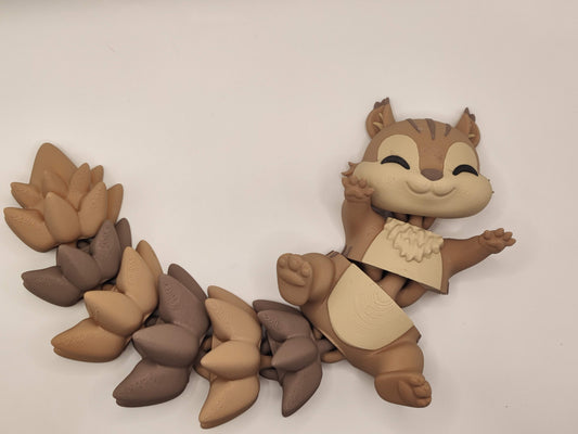Chipmunk Cuddler - 3D Printed Articulated Fidget