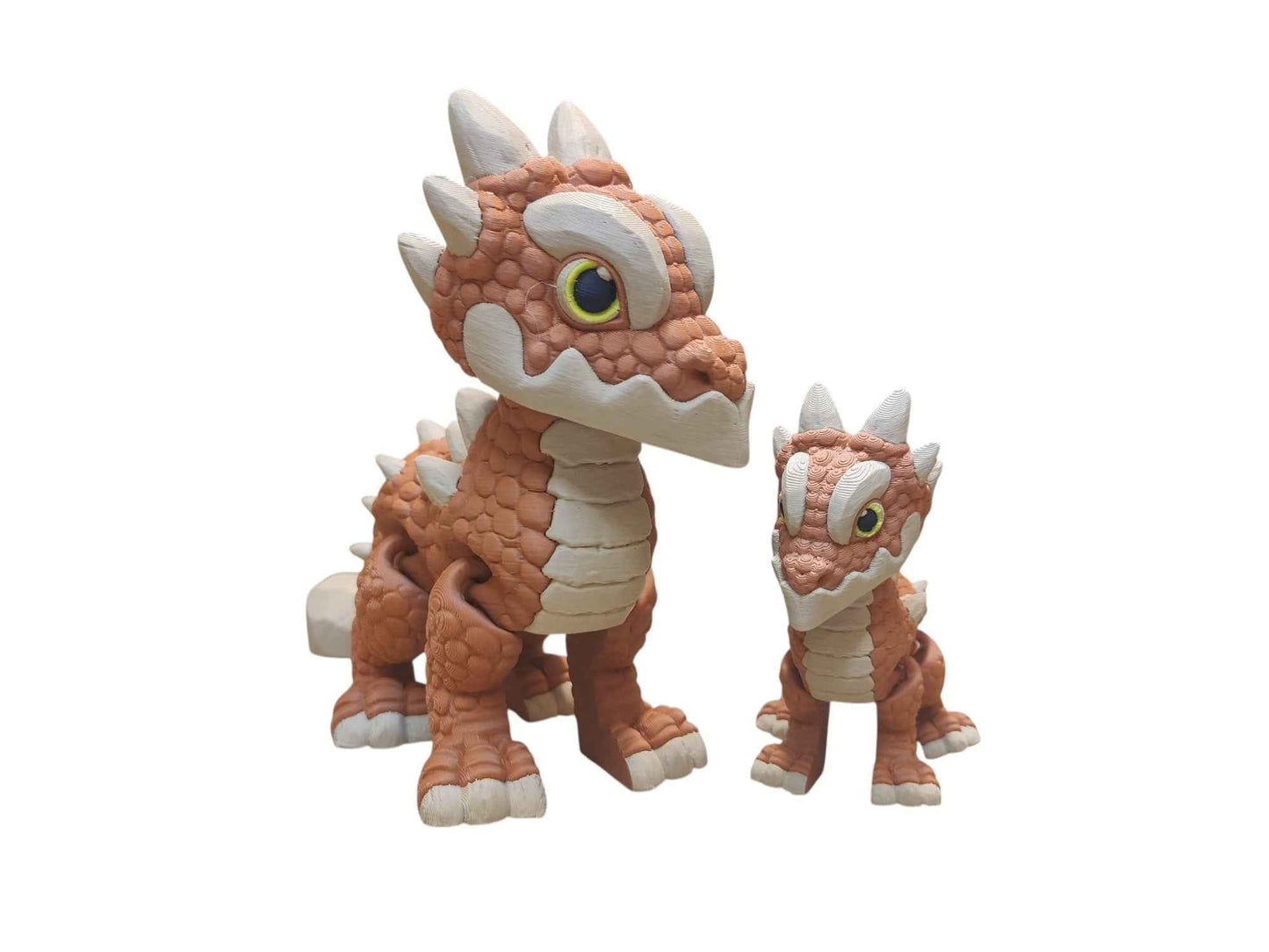 Earth Dragon - 3D Printed Articulating Decoration - ToyForge 3D