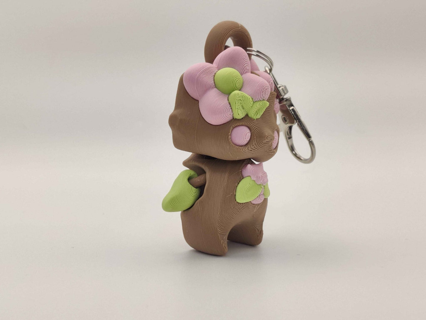Flower Pixie Keychain – 3D Printed Floral Fantasy Charm - ToyForge 3D