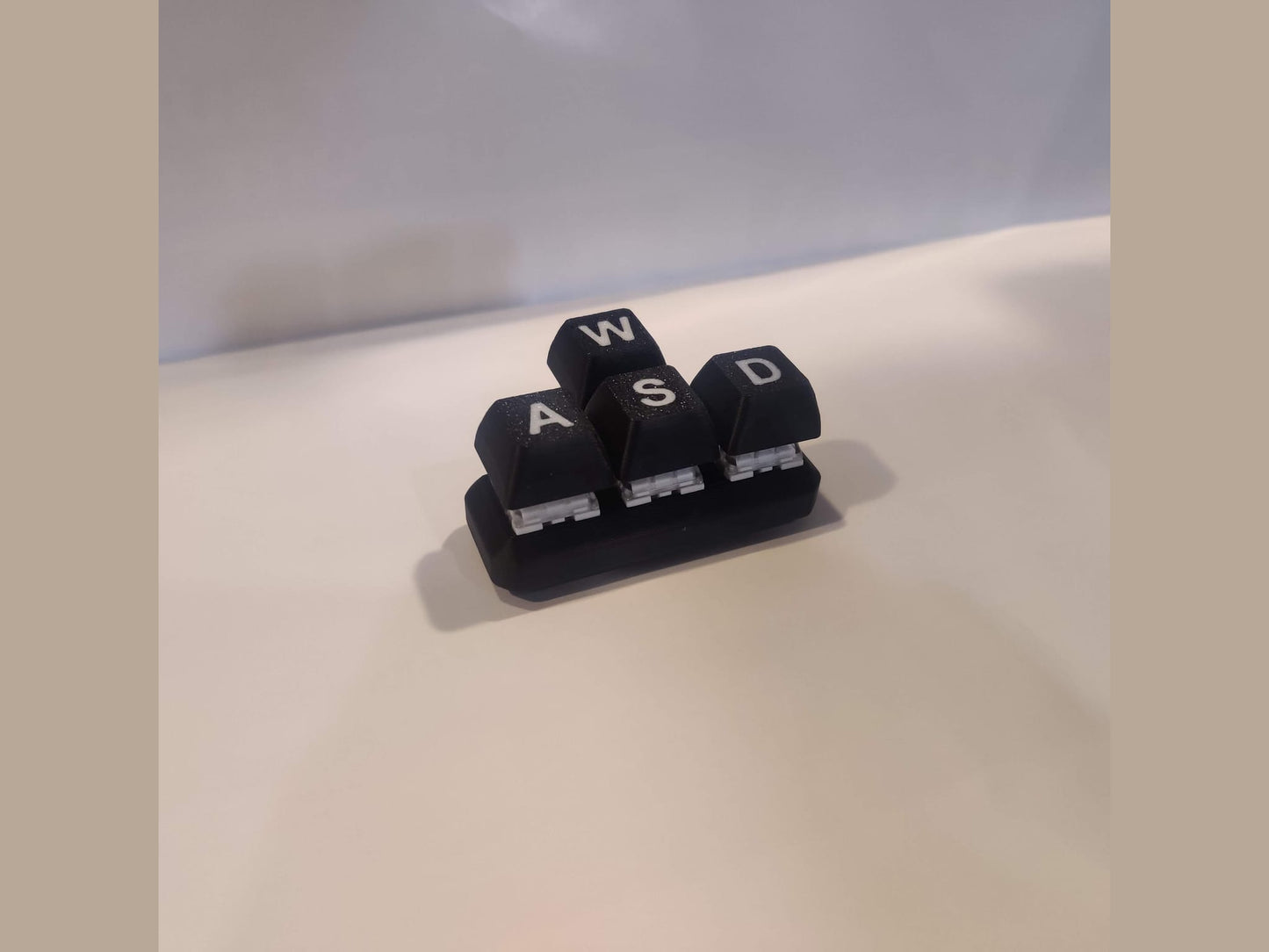 WASD Clicker - Keyboard Fidget Toy - Mechanical Clicker Keychain - ToyForge 3D