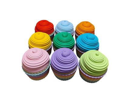 3D Printed Cupcake Party Favors with Twist-Off Lids – Mystery Toy Option – Packs of 3, 6, 9, or 12 – Unique Event Gifts & Table Décor - ToyForge 3D