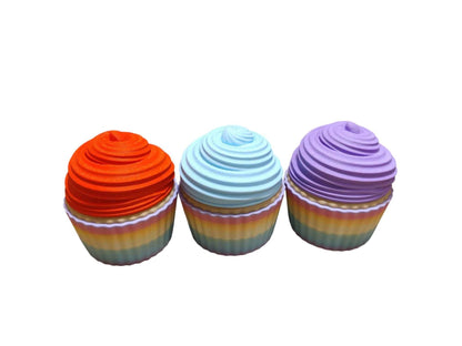 3D Printed Cupcake Party Favors with Twist-Off Lids – Mystery Toy Option – Packs of 3, 6, 9, or 12 – Unique Event Gifts & Table Décor - ToyForge 3D