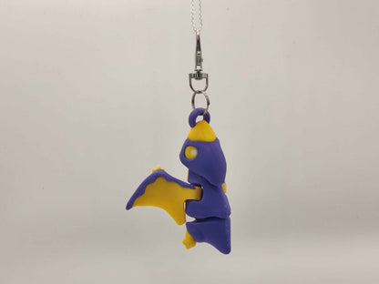 3D Printed Pterodactyl Dinosaur Keychain – Cute Flying Dino Bag Charm - ToyForge 3D