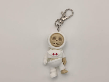 3D Printed Skelly Astronaut Keychain – Skeleton Space Explorer Charm - ToyForge 3D