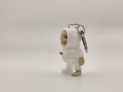 3D Printed Skelly Astronaut Keychain – Skeleton Space Explorer Charm - ToyForge 3D