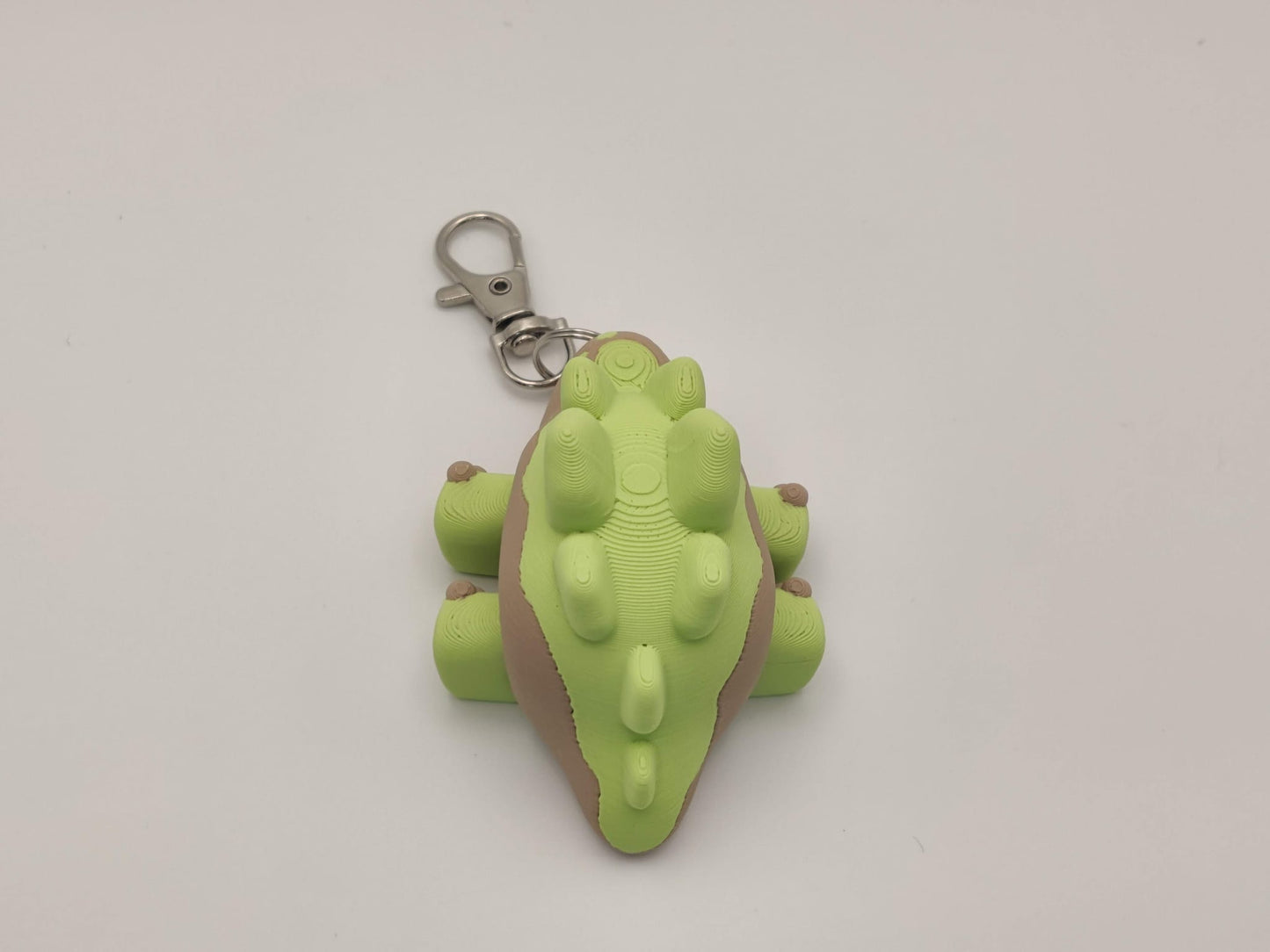 3D Printed Stegosaurus Dinosaur Keychain – Cute Articulated Dino Bag Charm - ToyForge 3D