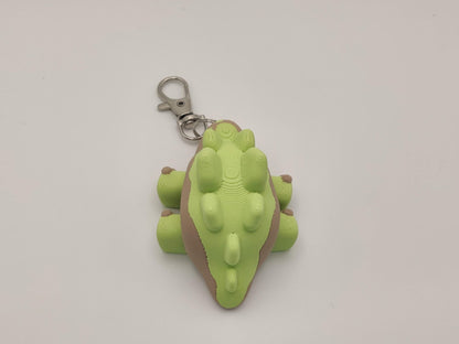 3D Printed Stegosaurus Dinosaur Keychain – Cute Articulated Dino Bag Charm - ToyForge 3D