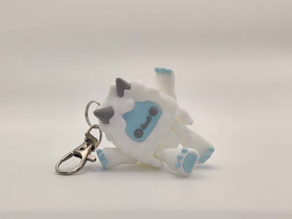 3D Printed Yeti Keychain – Cute Cryptid Keyring – Abominable Snowman Gift – Mythical Creature Bag Charm – Geeky Fantasy Accessory - ToyForge 3D