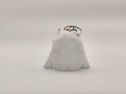 3D Printed Yeti Keychain – Cute Cryptid Keyring – Abominable Snowman Gift – Mythical Creature Bag Charm – Geeky Fantasy Accessory - ToyForge 3D