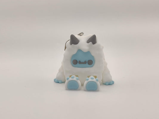 3D Printed Yeti Keychain – Cute Cryptid Keyring – Abominable Snowman Gift – Mythical Creature Bag Charm – Geeky Fantasy Accessory - ToyForge 3D