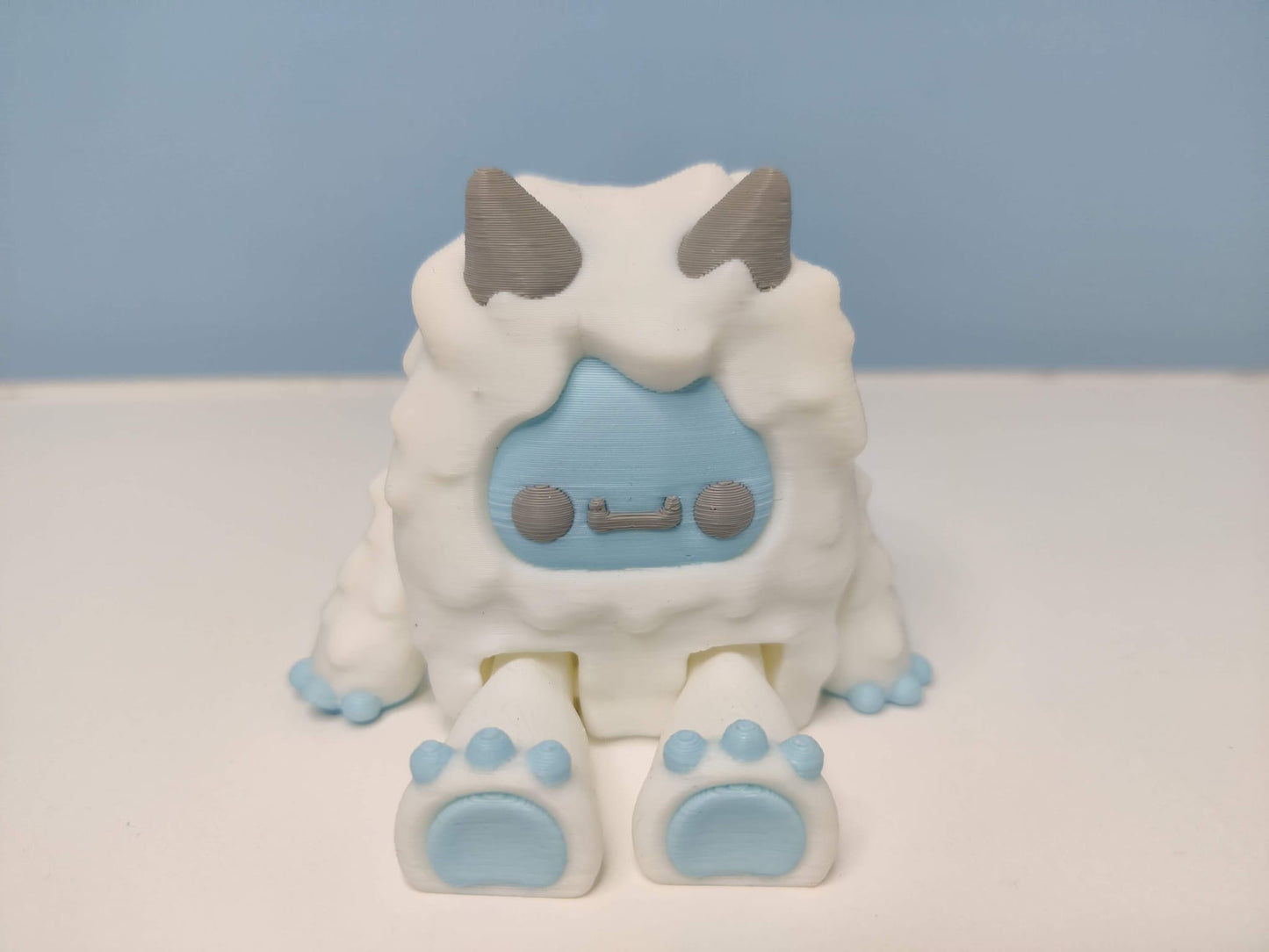 3D Printed Yeti with Mountain Shelf - ToyForge 3D