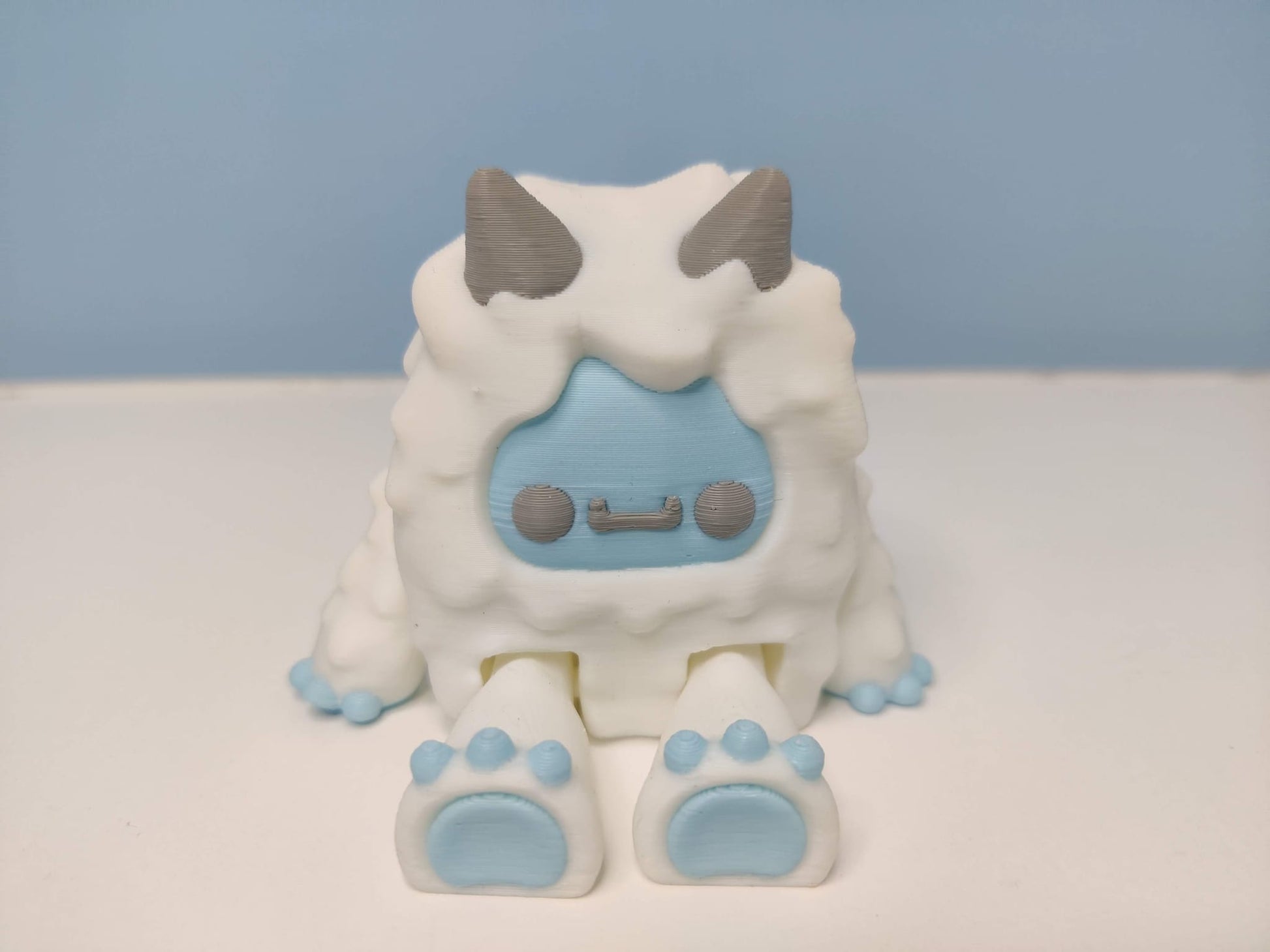3D Printed Yeti with Mountain Shelf - ToyForge 3D