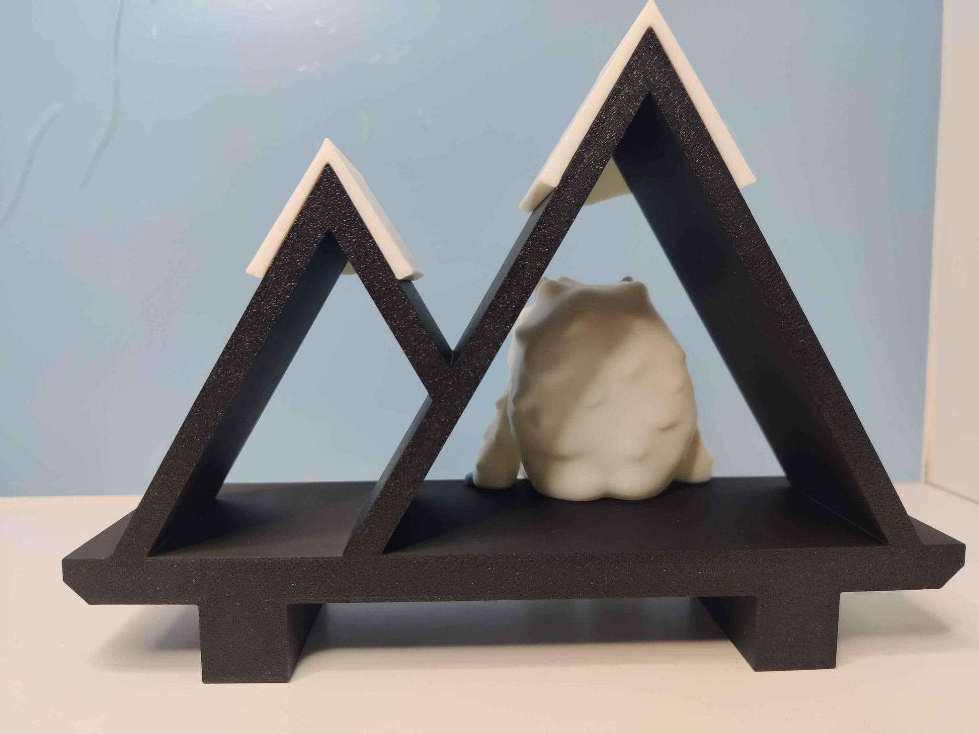 3D Printed Yeti with Mountain Shelf - ToyForge 3D