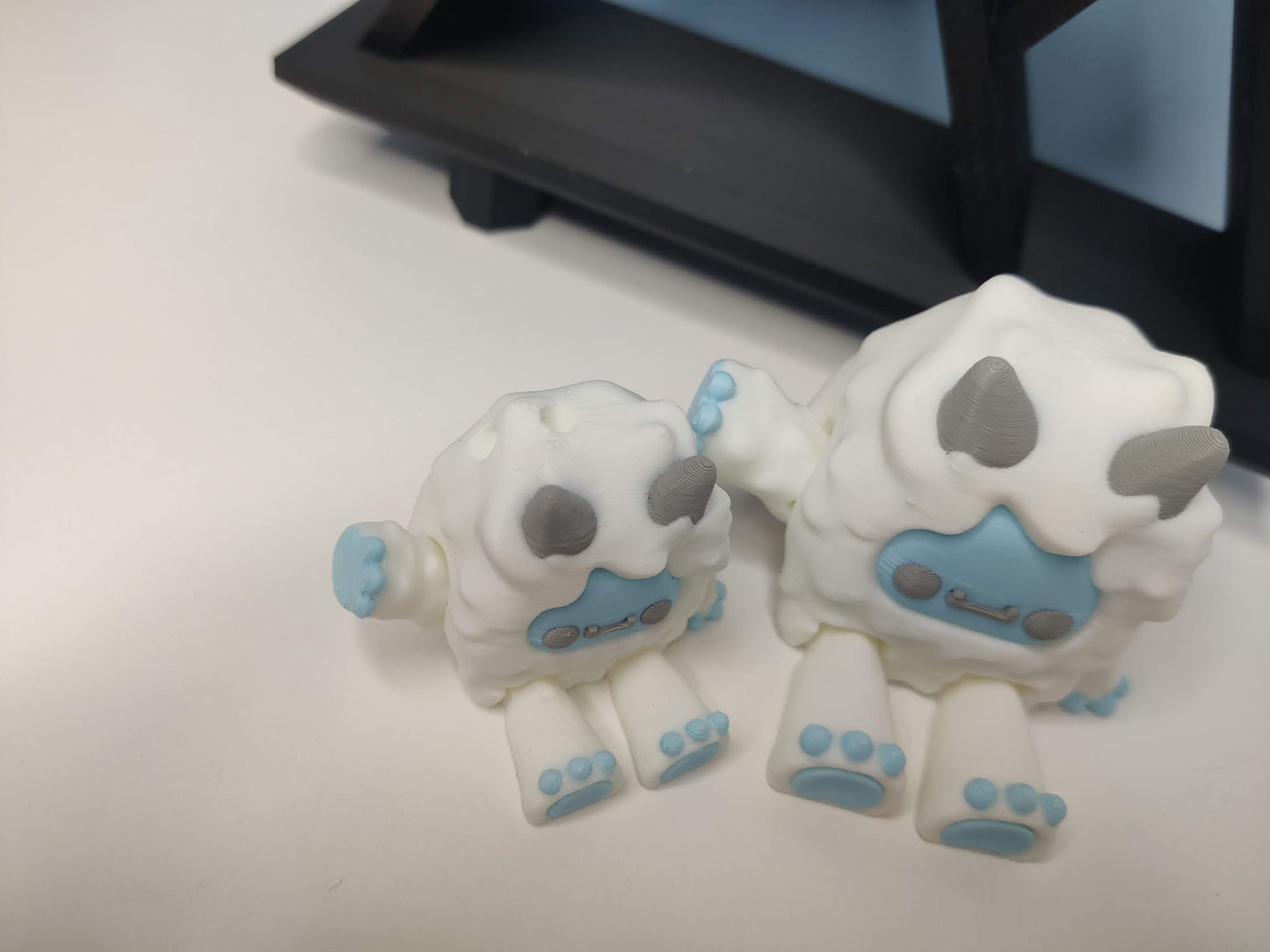 3D Printed Yeti with Mountain Shelf - ToyForge 3D